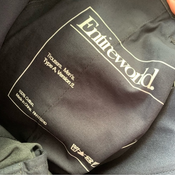 Entireworld Flat Front 100% cotton Trousers Type A Version 2 Sz 30 - Picture 9 of 10